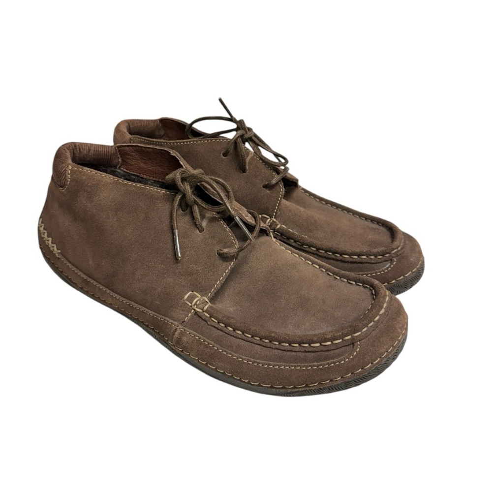 J & M Men's Brown Suede Chukka Boots Size 10M
